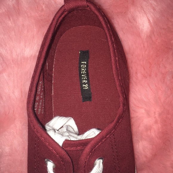 Forever 21 Burgundy Sneakers - Picture 4 of 4
